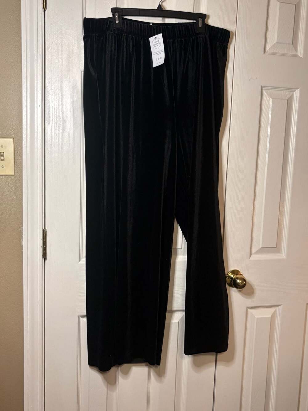 Zenana Kindred Mercantile Crushed Velvet Wide Leg Pants 3X NWT - Picture 6 of 8